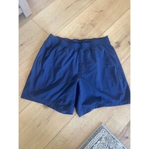 Lululemon Mens Short 7 Inch Navy Blue Training Workout Shorts XL LM7BC6S